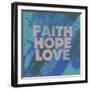 Faith Hope Love I-Vintage Skies-Framed Giclee Print