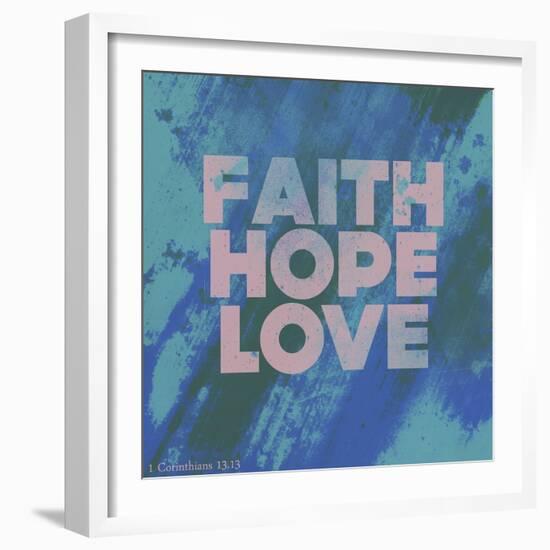 Faith Hope Love I-Vintage Skies-Framed Giclee Print