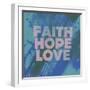 Faith Hope Love I-Vintage Skies-Framed Premium Giclee Print