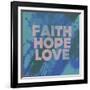 Faith Hope Love I-Vintage Skies-Framed Giclee Print