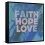 Faith Hope Love I-Vintage Skies-Framed Stretched Canvas