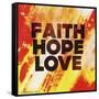 Faith Hope Love II-Vintage Skies-Framed Stretched Canvas