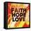 Faith Hope Love II-Vintage Skies-Framed Stretched Canvas