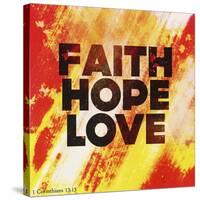 Faith Hope Love II-Vintage Skies-Stretched Canvas