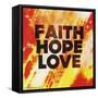 Faith Hope Love II-Vintage Skies-Framed Stretched Canvas