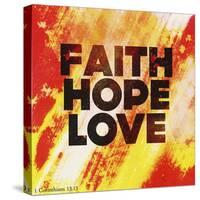 Faith Hope Love II-Vintage Skies-Stretched Canvas