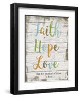 Faith Hope Love-Taylor Greene-Framed Art Print