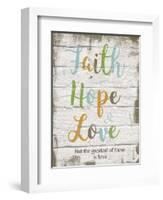 Faith Hope Love-Taylor Greene-Framed Art Print