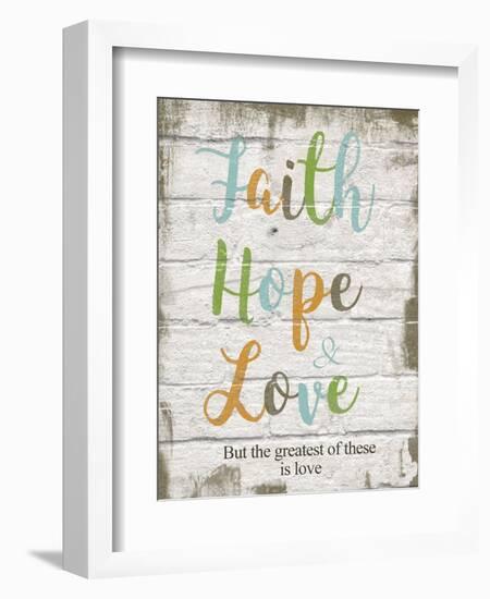 Faith Hope Love-Taylor Greene-Framed Art Print