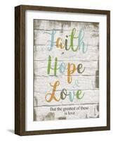 Faith Hope Love-Taylor Greene-Framed Art Print