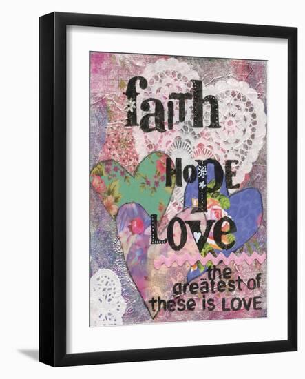 Faith Hope Love-Cherie Burbach-Framed Art Print