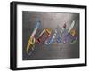 Faith Sign Metal-Design Turnpike-Framed Giclee Print