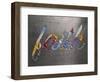 Faith Sign Metal-Design Turnpike-Framed Giclee Print