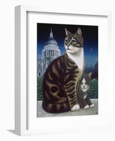 Faith, the St. Pauls Cat, 1995-Frances Broomfield-Framed Giclee Print