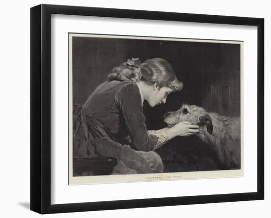 Faithful and True-Charles Burton Barber-Framed Giclee Print