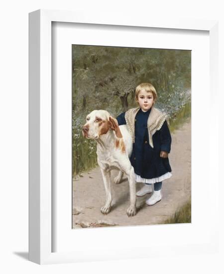 Faithful Friend, 19th Century-Luigi Toro-Framed Giclee Print