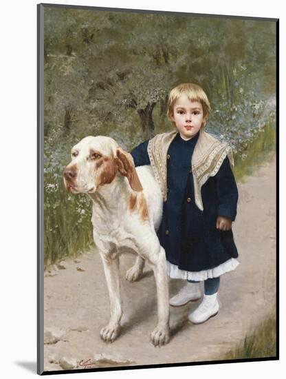 Faithful Friend, 19th Century-Luigi Toro-Mounted Giclee Print