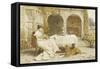 Faithful Friend at Tea Time-George Goodwin Kilburne-Framed Stretched Canvas