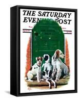 "Faithful Friends," Saturday Evening Post Cover, September 14, 1929-Alan Foster-Framed Stretched Canvas