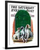 "Faithful Friends," Saturday Evening Post Cover, September 14, 1929-Alan Foster-Framed Giclee Print