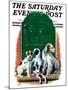 "Faithful Friends," Saturday Evening Post Cover, September 14, 1929-Alan Foster-Mounted Giclee Print