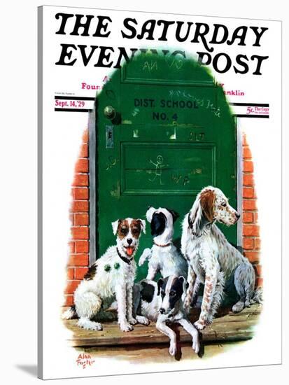 "Faithful Friends," Saturday Evening Post Cover, September 14, 1929-Alan Foster-Stretched Canvas