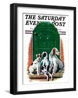 "Faithful Friends," Saturday Evening Post Cover, September 14, 1929-Alan Foster-Framed Giclee Print