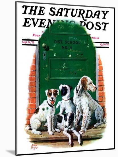 "Faithful Friends," Saturday Evening Post Cover, September 14, 1929-Alan Foster-Mounted Giclee Print