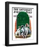 "Faithful Friends," Saturday Evening Post Cover, September 14, 1929-Alan Foster-Framed Premium Giclee Print