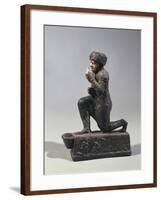 Faithful of Larsa, Votive Statuette of Man Praying for King Hammurabi-null-Framed Giclee Print