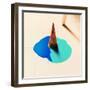 Fake Ice Cream Flows down on the Floor. Fashion Background-Evgeniya Porechenskaya-Framed Photographic Print