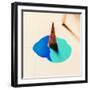 Fake Ice Cream Flows down on the Floor. Fashion Background-Evgeniya Porechenskaya-Framed Photographic Print