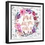 Fake It Till You Make It-Esther Bley-Framed Art Print