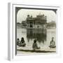 Fakirs at Amritsar, Looking South across the Sacred Tank to the Golden Temple, India, C1900s-Underwood & Underwood-Framed Photographic Print