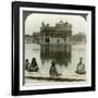 Fakirs at Amritsar, Looking South across the Sacred Tank to the Golden Temple, India, C1900s-Underwood & Underwood-Framed Photographic Print