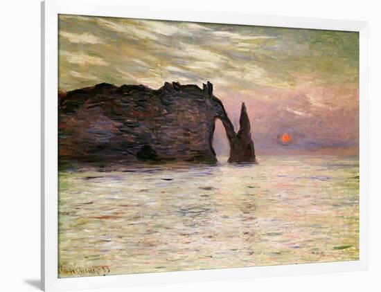 Falaise D'Etretat, 1883-Claude Monet-Framed Giclee Print