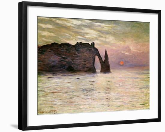 Falaise D'Etretat, 1883-Claude Monet-Framed Giclee Print