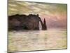 Falaise D'Etretat, 1883-Claude Monet-Mounted Giclee Print