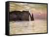 Falaise D'Etretat, 1883-Claude Monet-Framed Stretched Canvas