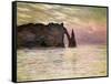 Falaise D'Etretat, 1883-Claude Monet-Framed Stretched Canvas