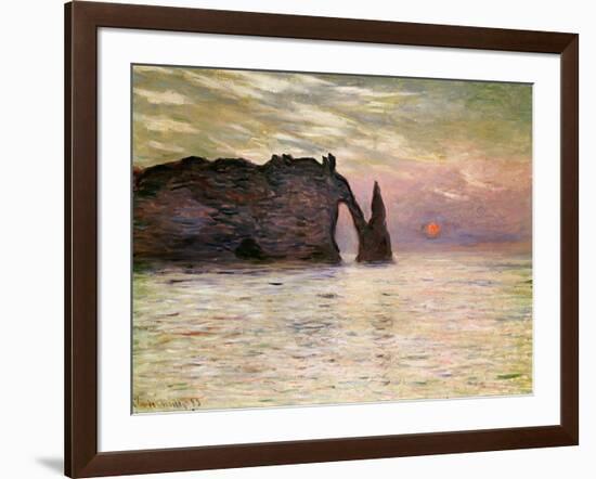 Falaise D'Etretat, 1883-Claude Monet-Framed Giclee Print