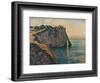 'Falaises A Etretat', 1885-Claude Monet-Framed Giclee Print