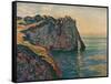 'Falaises A Etretat', 1885-Claude Monet-Framed Stretched Canvas