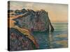 'Falaises A Etretat', 1885-Claude Monet-Stretched Canvas