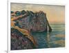 'Falaises A Etretat', 1885-Claude Monet-Framed Giclee Print