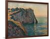 'Falaises A Etretat', 1885-Claude Monet-Framed Giclee Print