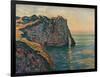 'Falaises A Etretat', 1885-Claude Monet-Framed Giclee Print