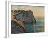 'Falaises A Etretat', 1885-Claude Monet-Framed Giclee Print