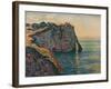 'Falaises A Etretat', 1885-Claude Monet-Framed Giclee Print