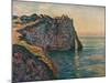 'Falaises A Etretat', 1885-Claude Monet-Mounted Giclee Print